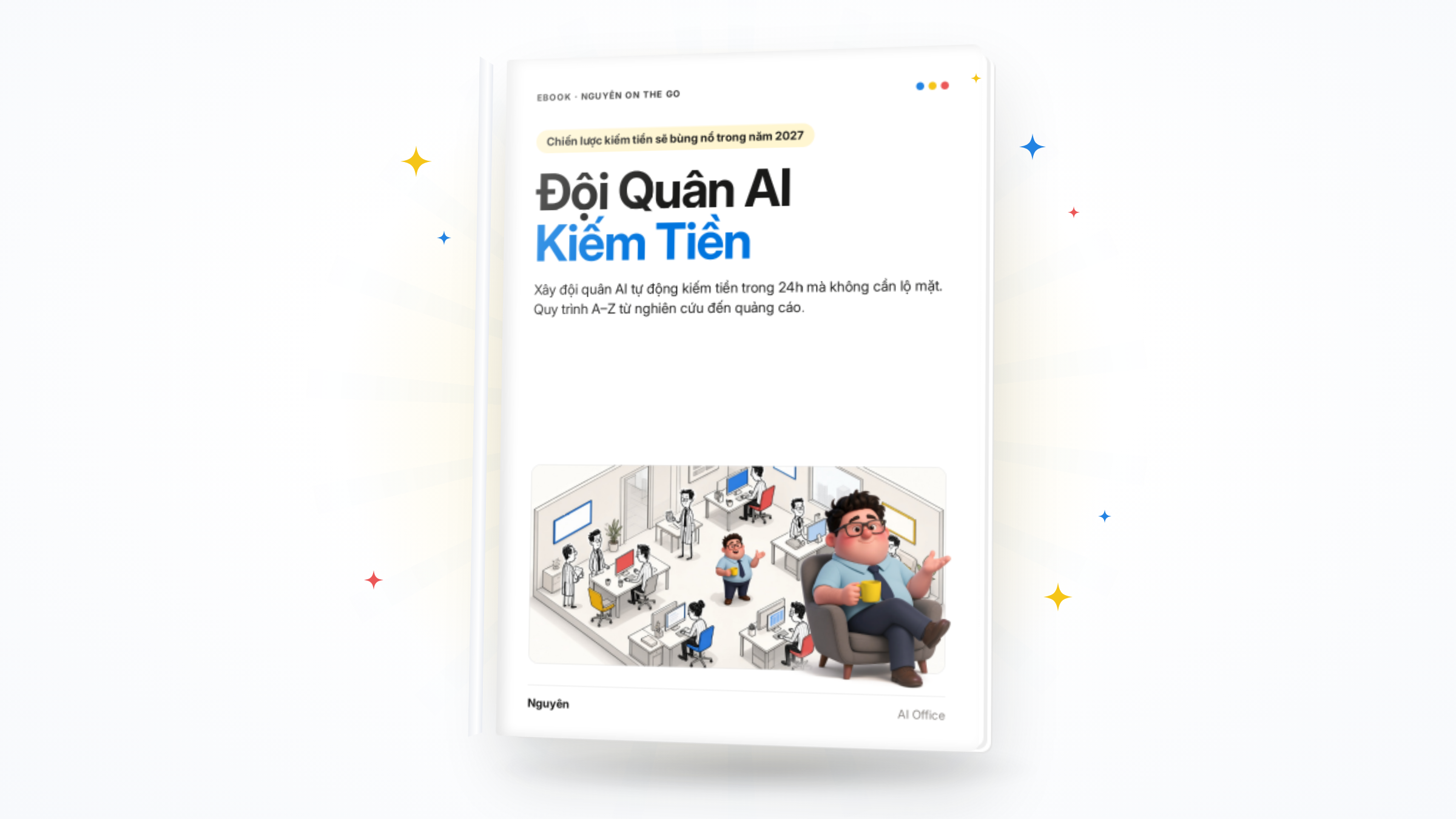 Bìa 3D Ebook Đội Quân AI Kiếm Tiền